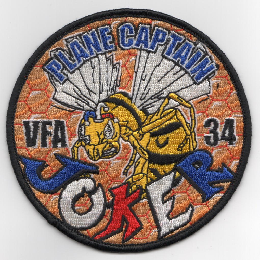 VFA-34 'JOKER' Plane Captain Patch