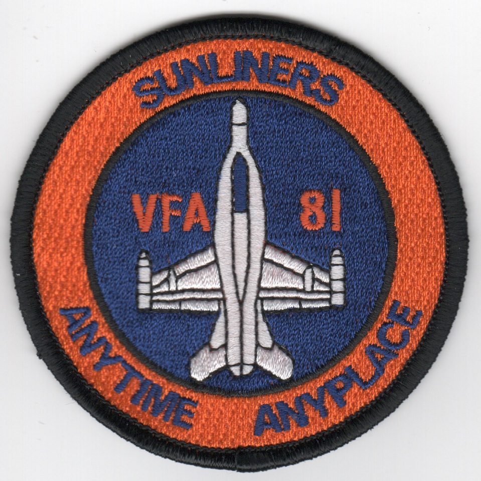 VFA-81 A/C 'Bullet' Patch (Blue)