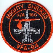 VFA-94 A/C 'Bullet' Patch (Round)