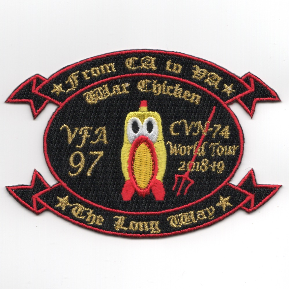 VFA-97 2019 'WAR CHICKEN' Cruise (Blk/Red)