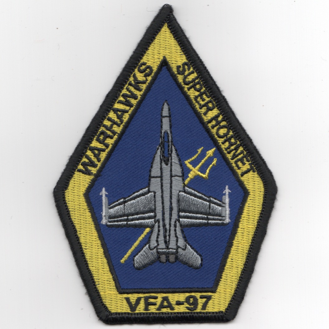 VFA-97 F-18E 'Coffin' Patch (LIGHT Yellow/Blue)