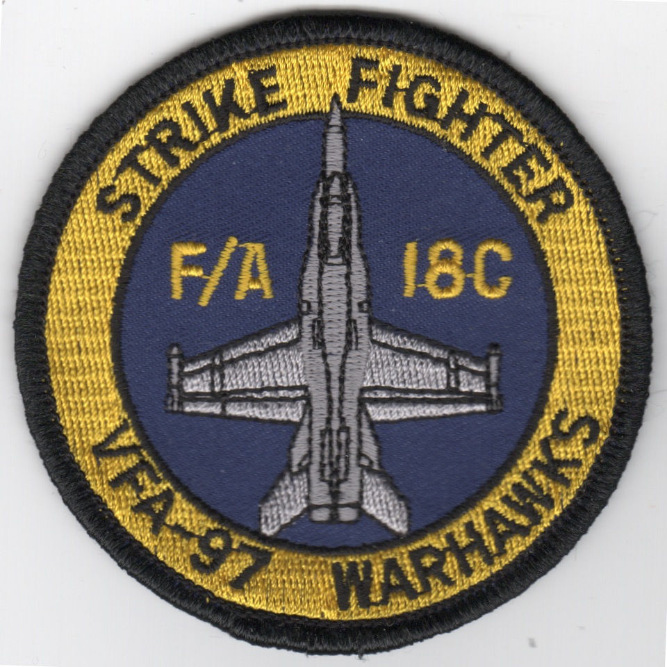VFA-97 F-18C 'Bullet' Patch (DARK Yellow/Blue)
