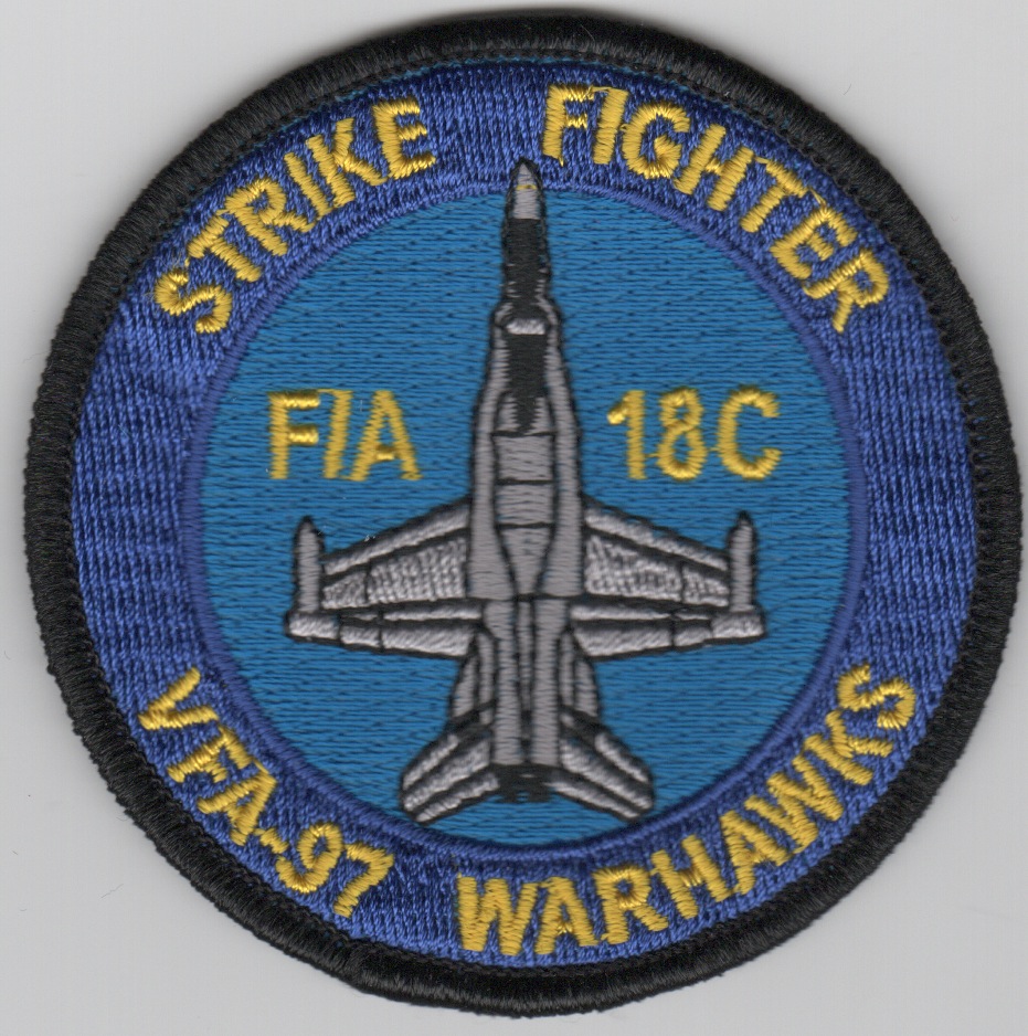 VFA-97 F-18C 'Bullet' Patch (Blue/Blue)