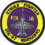 VFA-97 A/C 'Bullet' Patch (Yellow/Purple)