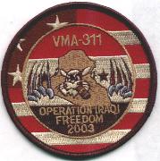 VMA-311 'OIF' 2003 Det Patch (Des)