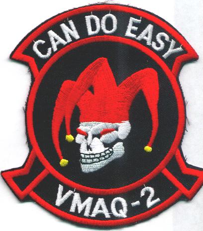 VMAQ-2 'Can Do' (White-Skull) Patch