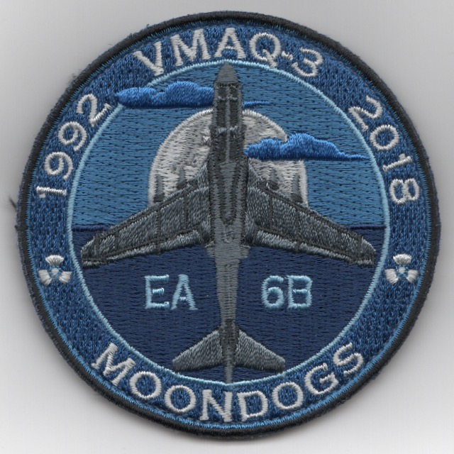 VMAQ-3 'Last Howl/MOONDOWN' Bullet Patch (Blue/Tri)