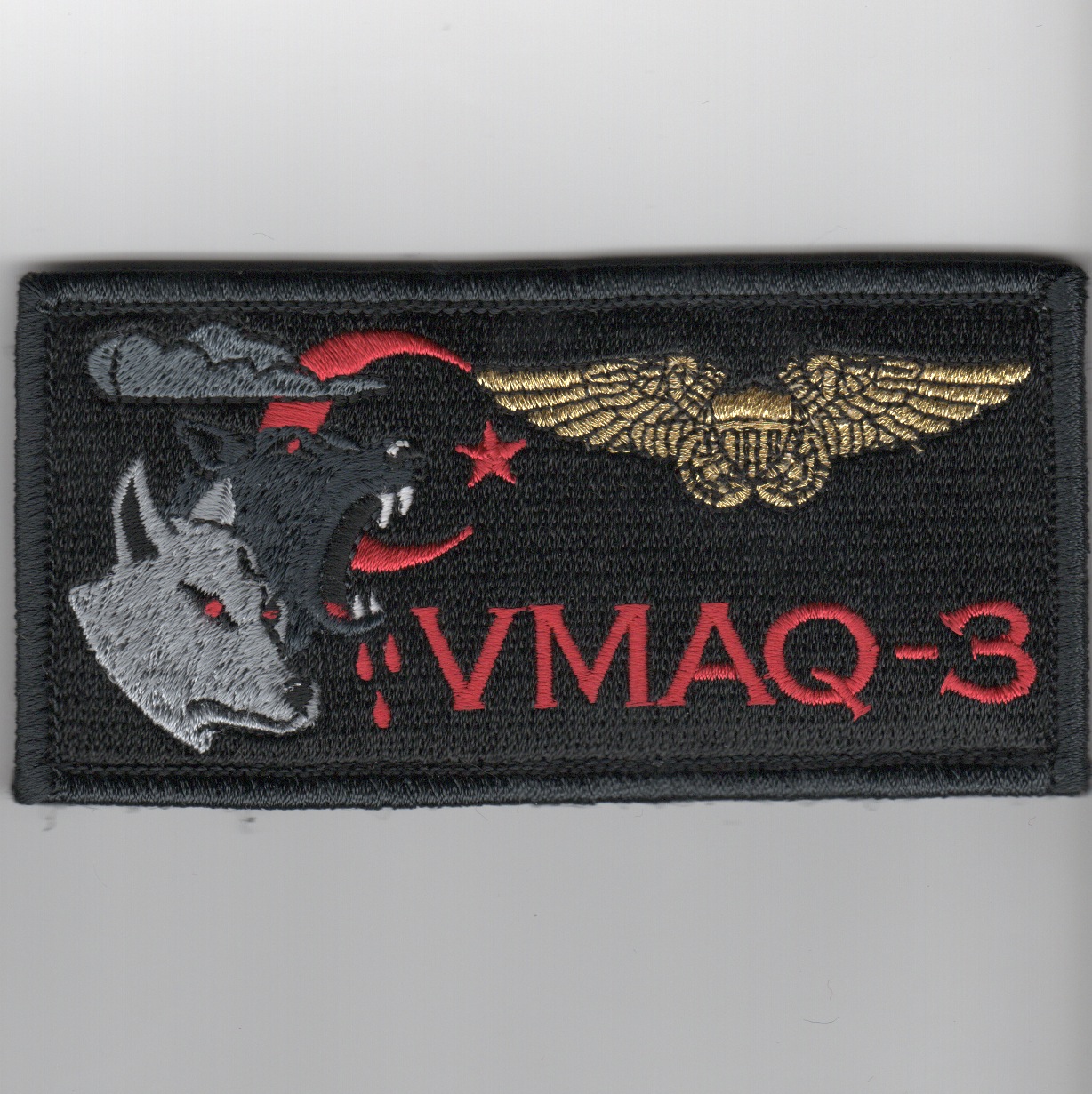 'VMAQ-3' ECMO Nametag (Black)