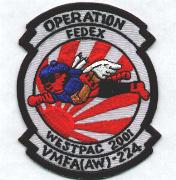 VMFA(AW)-224 WestPac '01 Patch